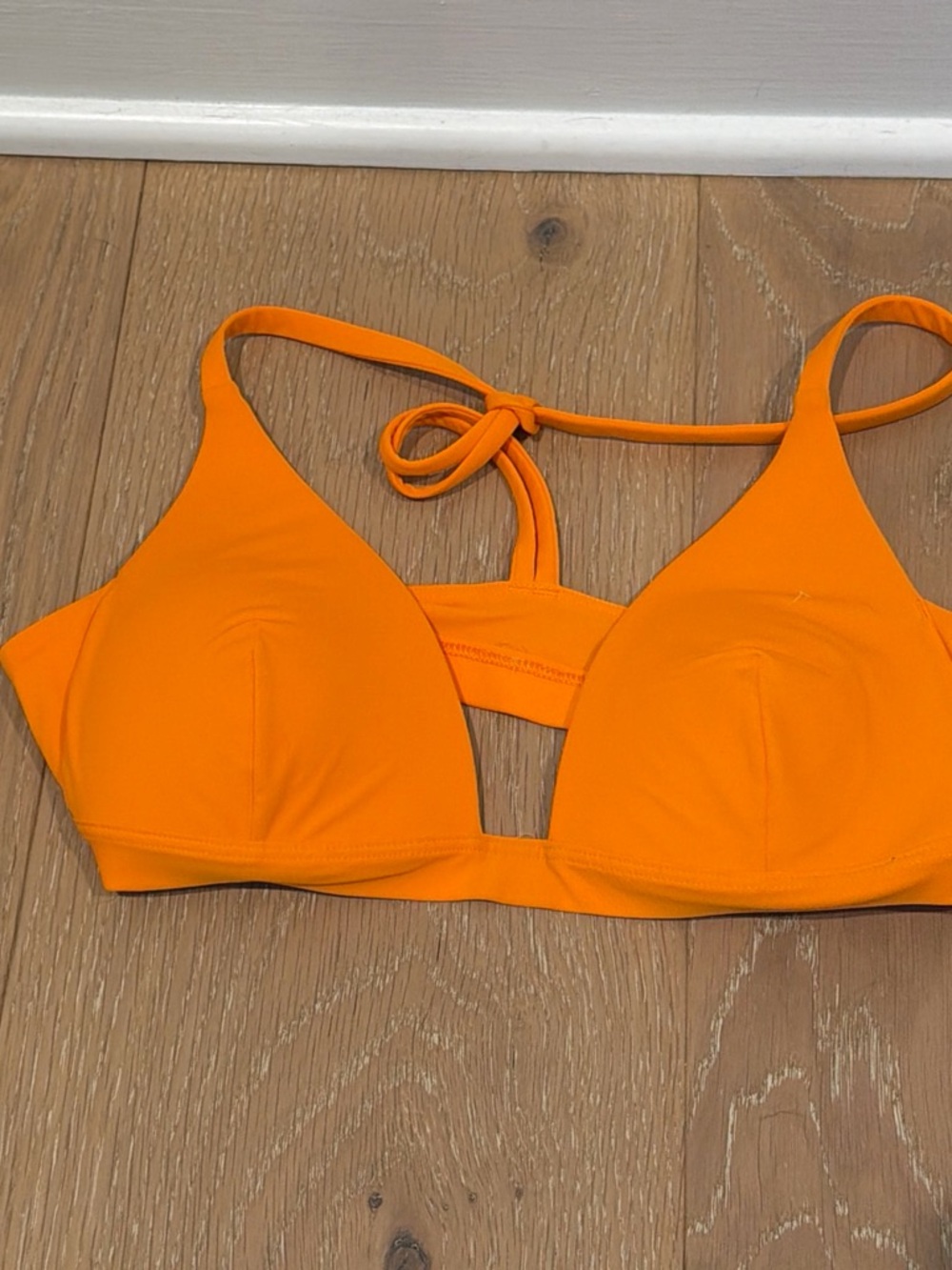 lululemon athletica Orange Triangle Bikini Top